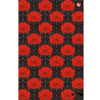 Канц-Эксмо Ежедневник недатированный "Цветы. Красный орнамент", А5, 128 листов