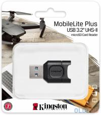 Kingston USB 3.2 gen.1 кард-ридер MobileLite Plus для карт памяти microSD с поддержкой UHS-I и UHS-II