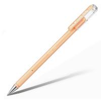 Pentel Гелевая ручка "Hybrid Milky", пастельный оранжевый стержень, 0,8 мм