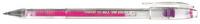 Crown Ручка гелевая, металлик, розовая