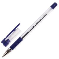 BRAUBERG Ручка шариковая "X-Writer", узел 0,7 мм, линия 0,35 мм, резиновый упор, синяя