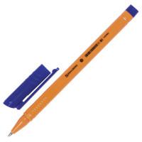 BRAUBERG Ручка шариковая "Solar", трехгранная, корпус оранжевый, узел 1 мм, линия 0,5 мм, синяя
