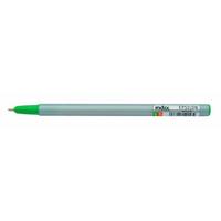 Index Ручка шариковая "Epsilon", серый корпус, 1 мм, зеленая
