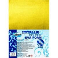 CENTRUM Набор декоративной бумаги "Eva Foam Metallic", А4, 5 цветов, 2 мм