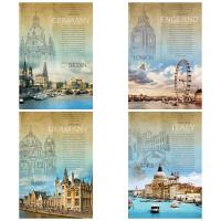 Проф-Пресс Блокнот "Любимые города", А5, 60 листов, на гребне