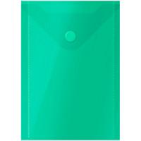 OfficeSpace Папка-конверт на кнопке "OfficeSpace", А6, 150 мкм, зеленая