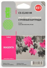 Cactus cs-cli451m совместимый пурпурный для canon mg 6340/5440/ip7240 (9,8ml)