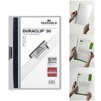 Durable Папка с клипом "Duraclip Original 30", 30 листов, серая