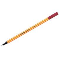 STABILO Ручка капиллярная "Point 88", темно-красная, 0,4 мм