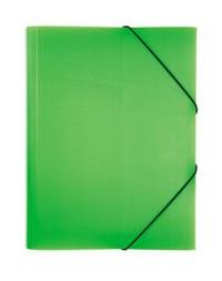 Hatber Папка на резинке "Diamond Neon", А4, зеленая
