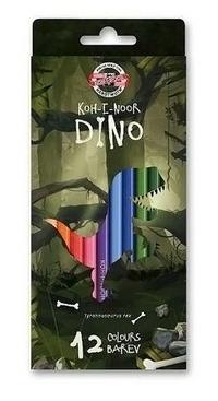Koh-I-Noor Карандаши цветные "Dino", 12 цветов