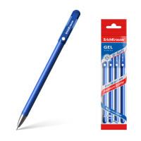 ErichKrause Ручка гелевая "G-Soft", 0,25 мм, синяя (4 штуки)